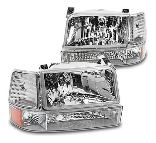 Zmautoparts Ford Bronco F150 F250 F350 Cristal Cromo Luces P