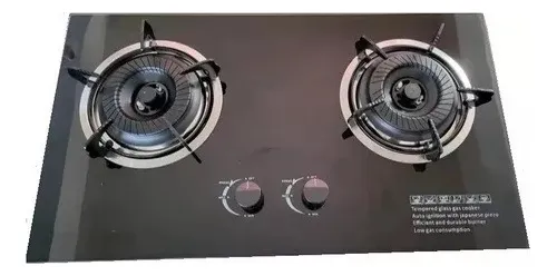 comprar Encimera A Gas + Tope Vidrio Templado 2 Quemadores Cocina