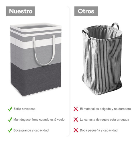 100l Grande Cesto Para Sucia Ropa Plegables Lavanderia 2pcs
