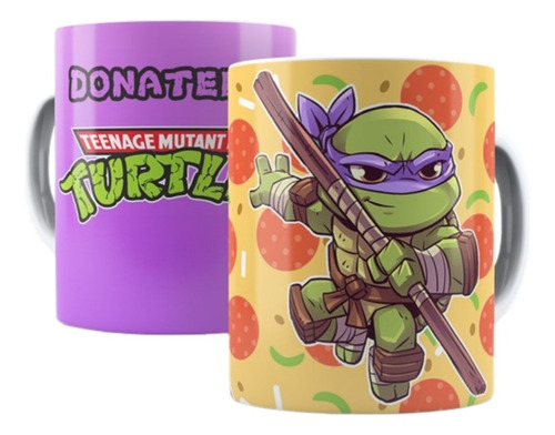 Mug Donatello Tortugas Ninja Taza Ceramica 11 Onz