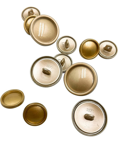 12pcs Gold Antique Blazer Button Set,retro Round Shank Butto