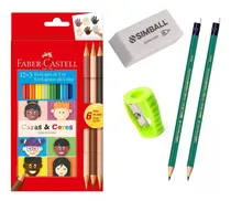 Comprar Lápices De Grafito + Lápices De Colores + Sacapunta + Goma