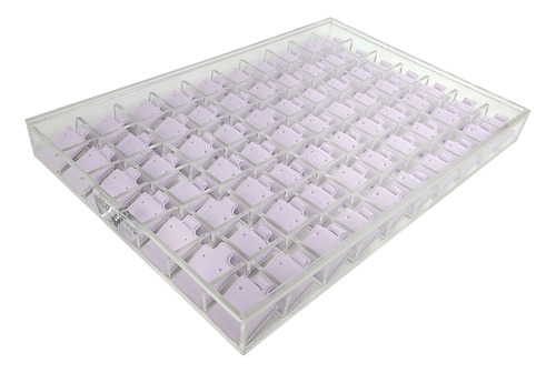 Caja Broquel Acrílico 3mm (70 Espacios) Incluye 70 Blister