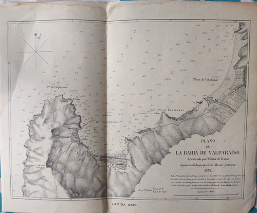 Plano De Valparaíso 1838 Lamina 29 Encina Castedo (ff589