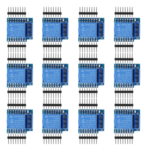 12 Unidad 5v D1 Mini Rele Shield Modulo Canal Escudo