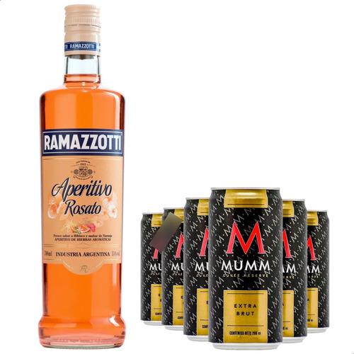 Aperitivo Ramazzotti Rosato + Champagne Mumm Extra Brut X6