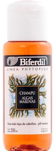 Shampoo Biferdil Ph Neutro Algas Marinas Suaviza Pelo 200 Ml