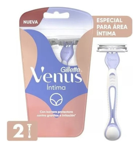 Venus Íntima Maquina De Afeitar Desechable  2 Und Gillette Íntima - 2 - Pack - 2