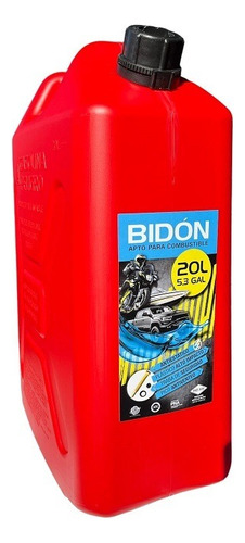 Bidón Chato P/combustible 20 Litros C/ Pico Vertedor Ro-an