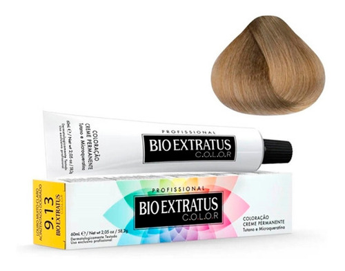 Kit Tintura Bio Extratus  Coloração tom louro muito claro acinzentado para cabelo