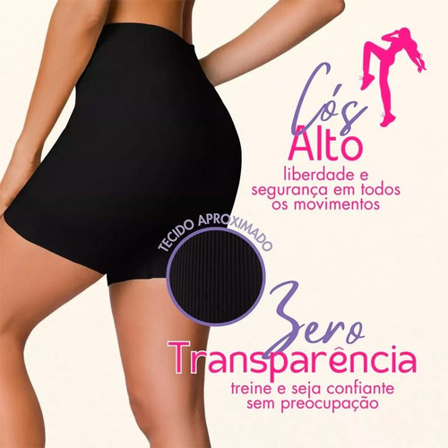 Shorts Legging Selene Sem Costura Fit Zero Transparência 209