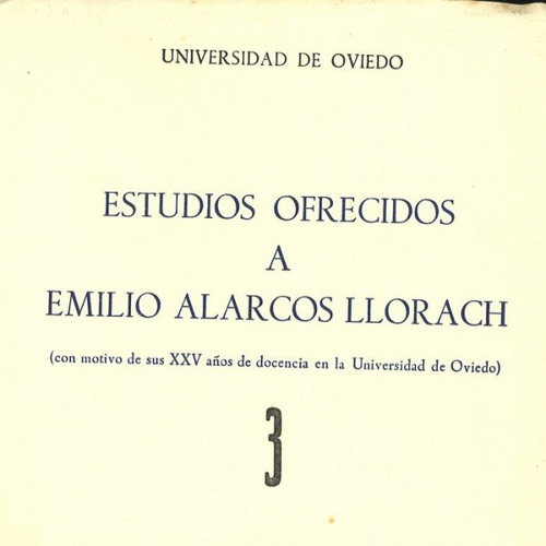 Estudios Ofrecidos A Emilio Alarcos Llorach Tomo Iii