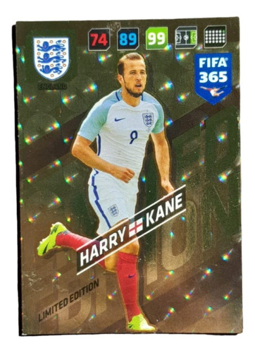 Carta Harry Kane - Limited Edition Adrenalyn Fifa 365 2018