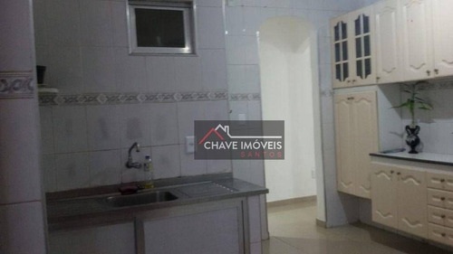 Imagem 4 de 11 de Apartamento Com 3 Dormitórios Para Alugar, 100 M² Por R$ 3.150,00/mês - José Menino - Santos/sp - Ap3139
