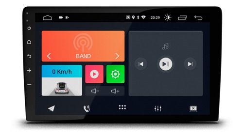 Imagem 1 de 2 de Central Multimidia Android 10 Pol Espelhamento Android Ios