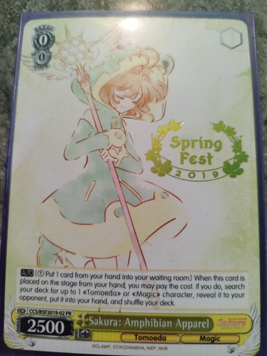 Weiss Schwarz Cardcaptor Sakura Spring 2019