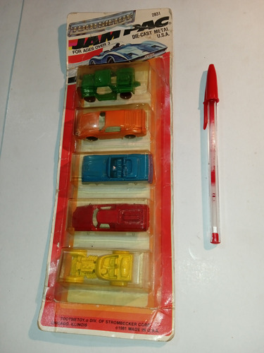 Tootsietoy Jam Pac. 5 Cochecitos. No Hot Wheels!. 