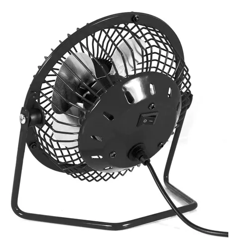 Mini Ventilador Portatil De 6 Pulgadas Puerto Usb Negro
