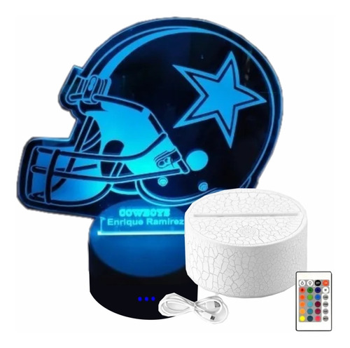 Lampara Led 3d Cowboys Mas De 100 Diseños Personalizables