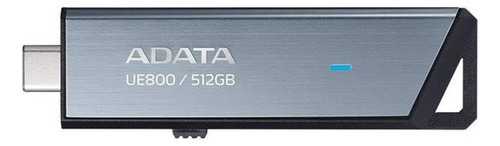 Memoria Usb-c 512gb Adata Aue800 Flash Drive 3.2 Plata