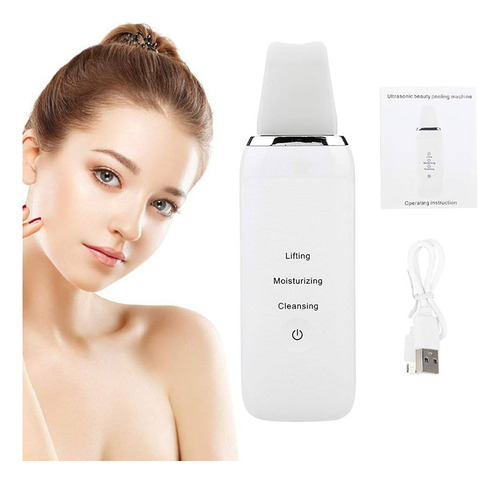 Limpiador Facial Paleta Utrasónica Vibración Peeling Ems