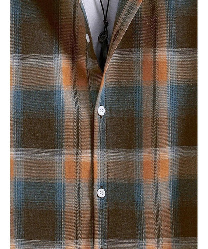 Camisa Sudadera Con Capucha A Cuadros Sherpa For Hombre