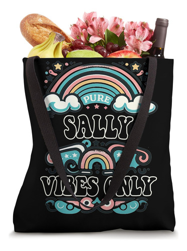 Sally Vibes Only Cute Retro Girls Nombre De Sally Bolsa De T