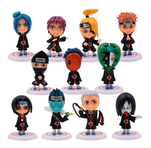 Naruto Clan Akatsuki Colección X 11 Figuras En Bolsa