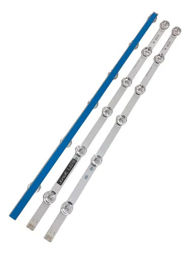 SCHAAN Bande LED Rétroéclairage 3 Pcs Compatible LG 32LB550B 32LB560B 32LB570B 32LB580 32LB620 32LF595 – Barre Lumière DRT 3.0 32 Pouces