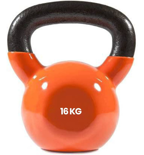 Mancuerna Pesa Kettlebell Rusa Vinilo Premium 16kg