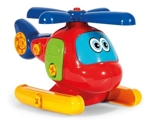Brinquedo Infantil Helicóptero Para Montar E Desmontar