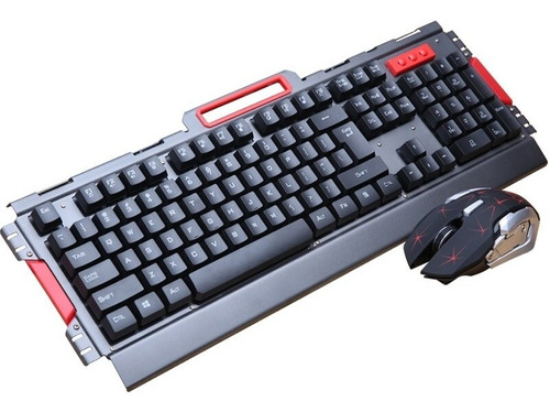 Kit Gamer Teclado Y Mouse Inalámbrico Interruptor: Membrana