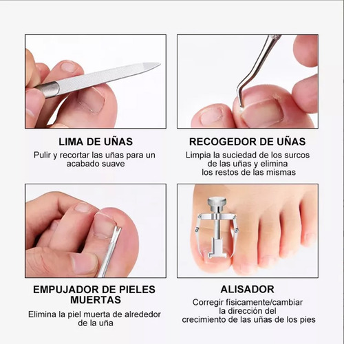 SIMUKY 13 Piezas Pedicure Set De Manicure Profesional Cortar Uñas Encarnadas