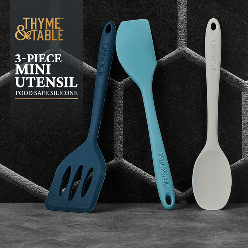 Thyme & Table Juego De Utensilios De Silicona De 3 Piezas