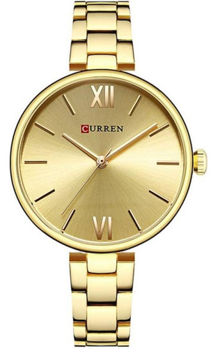 Reloj Para Mujer Curren Kreb Kreb7118 Dorado