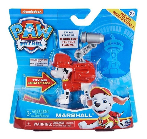 Paw Patrol Figura Articuladas Frases En Ingles 9cm Art 16600