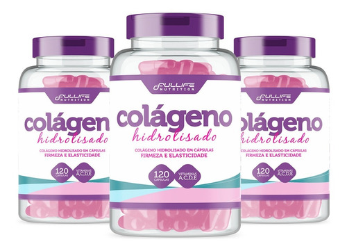 Kit Colageno Hidrolisado Com Vitamina C 360 Capsulas 