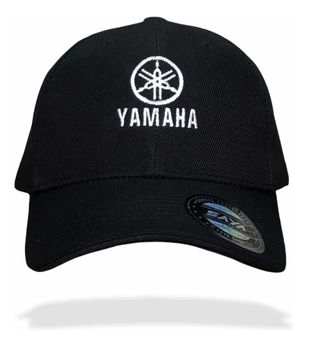 Gorra Yamaha Bordada Beisbolera Negro Acrilica  Poliester