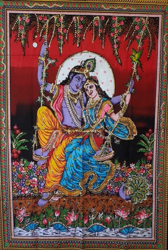 Imagen 2 de 2 de Tapiz Radha Krishna