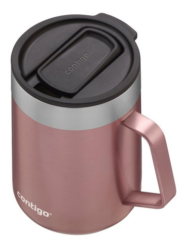 Imagem 3 de 7 de Caneca Térmica Inox C/ Tampa Contigo 414ml 5hrs Quente