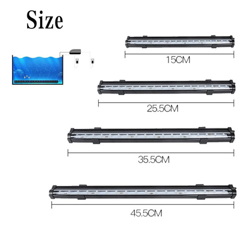 Luz Led For Acuario Submarina 5.9in Cambia De Color