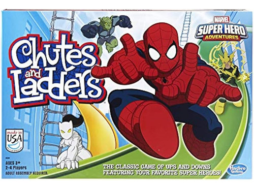 Marvel Spider-man Web Warriors Chutes Y Ladders Game