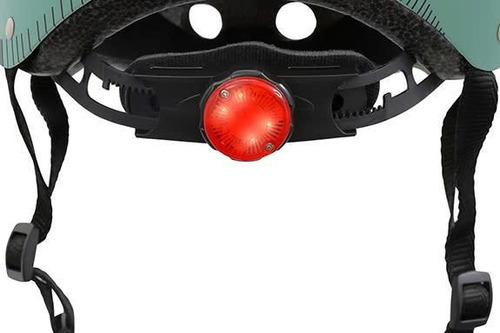 Casco Infantil Ice Creams Luz Led Azul Ciclismo Hornit Niños Color Military Talla M