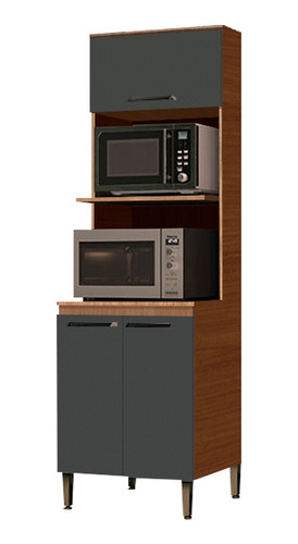 Torre Mueble Auxiliar Cocina P/ Horno Y Microondas Premium 