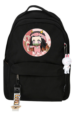 Mochila Tanjiro Anime Alrededor Lindo Estampado