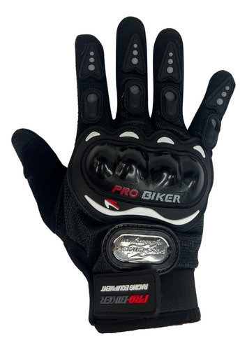 Guantes Moto Pro Biker Pb-12 Cross Pista Negro Tua Full