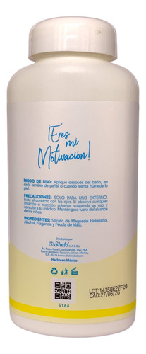 Talco Para Bebe Con Fecula De Maíz Shelo Nabel® 100grs. 5pz