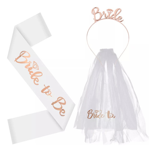 Accesorios Para Despda De Sol Bride To Be , 3 Piezas