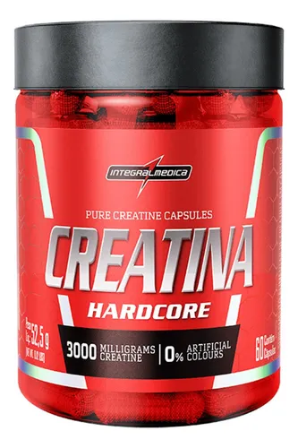 Creatina Integralmedica 100% Pura 60 Cápsulas - Aumento de Resist...
