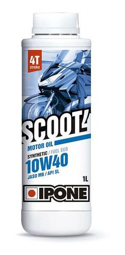 Imagen 1 de 4 de Aceite Semisintético Scooters Ipone Scoot 4 4t 10w40 Ipone